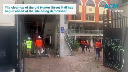 East End - Hunter Street Mall demolition - January 8 2024