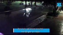 San Luis: un joven resultó herido tras la caída de un rayo