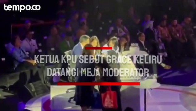 Ketua KPU Sebut Grace Natalie Datangi Meja Moderator Debat Capres Keliru