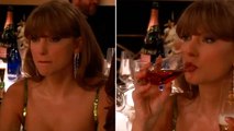 Watch: Taylor Swift reacts to Travis Kelce joke at Golden Globes