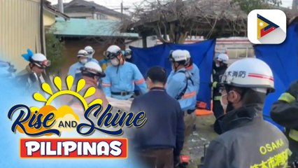 90-anyos na babae, nasagip mula sa gumuhong bahay sa Suzu ilang araw matapos ang lindol sa Japan