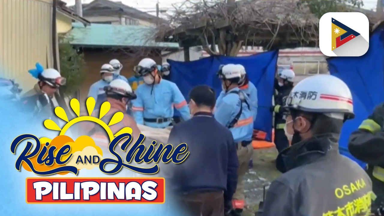 90-anyos na babae, nasagip mula sa gumuhong bahay sa Suzu ilang araw matapos ang lindol sa Japan