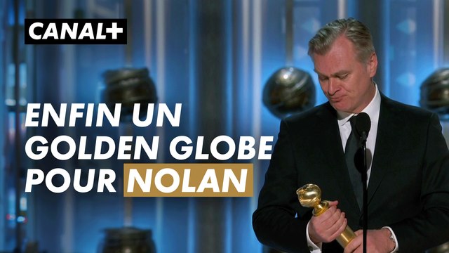 Christopher Nolan élu meilleur réalisateur pour Oppenheimer - Golden Globes 2024 - CANAL+