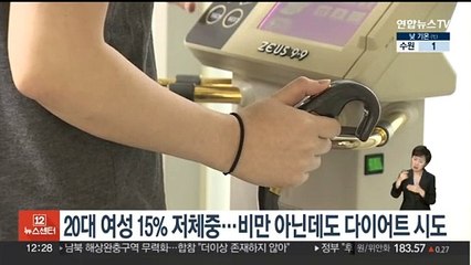 20대 여성 15% 저체중…비만 아닌데도 다이어트 시도