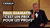 Paul Giamatti, prix du meilleur acteur dans Winter break - Golden Globes 2024 - CANAL 