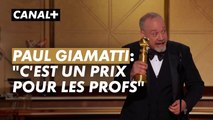Paul Giamatti, prix du meilleur acteur dans Winter break - Golden Globes 2024 - CANAL+