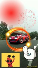 Avanza item jadi mobil balap merah