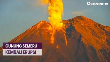 Gunung Semeru Kembali Erupsi, Semburkan Abu Vulkanik 2.000 Meter