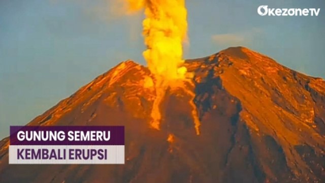 Gunung Semeru Kembali Erupsi, Semburkan Abu Vulkanik 2.000 Meter