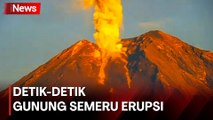 Detik-Detik Gunung Semeru Kembali Erupsi, Semburkan Abu Vulkanik 2.000 Meter