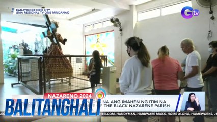 Ilang deboto, sinadya na ang imahen ng Itim na Nazareno sa Shrine of the Black Nazarene Parish bago ilipat mamaya | BT
