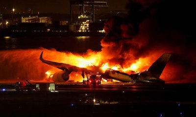 اصطدام طائرتين في اليابان