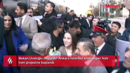 Bakan Uraloğlu duyurdu! Ankara-İstanbul arası süper hızlı tren projesine başlandı