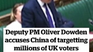 Oliver Dowden makes statement on Chinese Cyber Attacks
