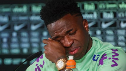 Vinicius in tears as answer on racism leads to ovation