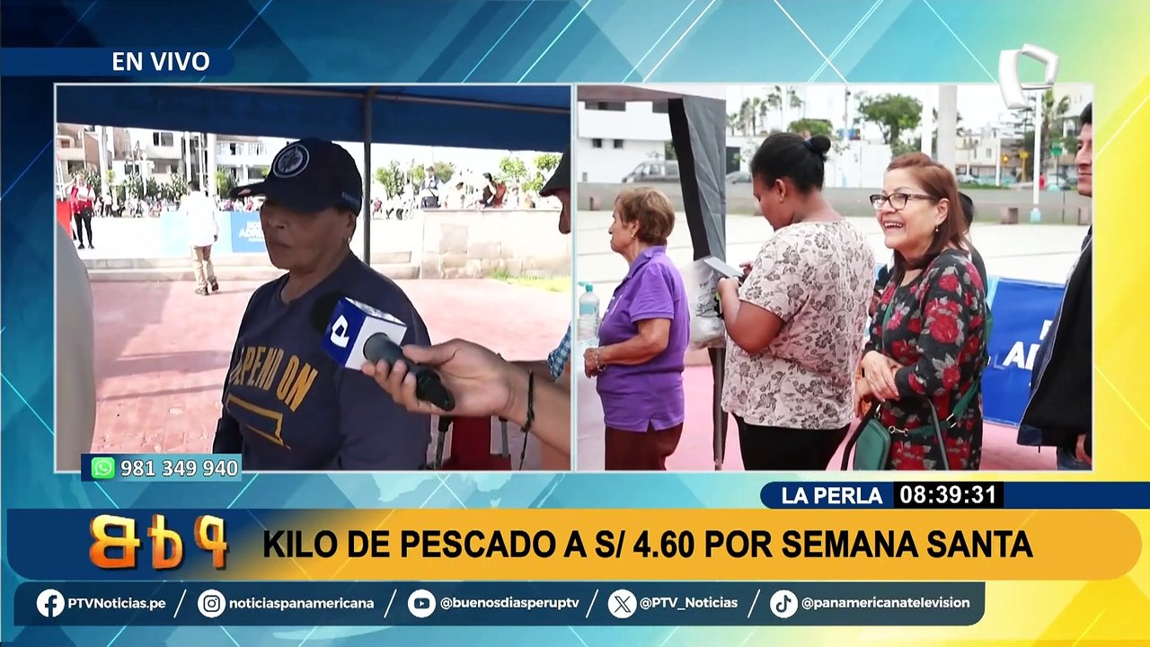 ¿El kilo por menos de S/5? Ofrecen pescado a precios super módicos por Semana Santa en La Perla