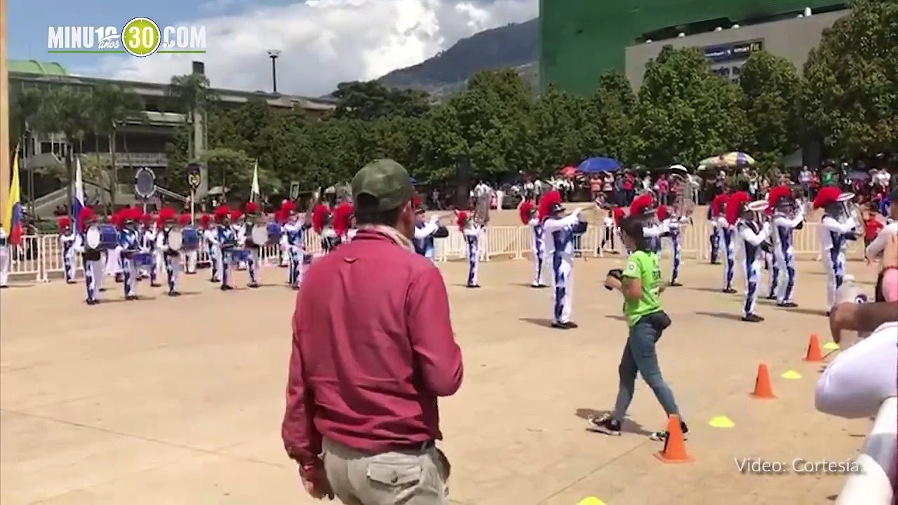 Banda Marcial y Banda Show ciudad de Medellín reanudaron trabajos artísticos y culturales este 1 de octubre