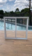 Janela de correr - 2 folhas - aluminio branco - 1,20x1,20