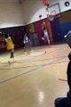 High school basketball player beats the defense with an impossible play