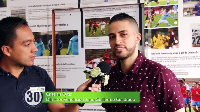 10-05-18 Juan Guillermo Cuadrado adopta estrategias para construccion de sede deportiva en Antioquia