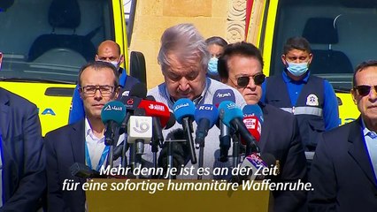 Nahost-Krieg: UN-Chef Guterres fordert "Ende des Alptraums"