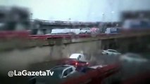 Lluvias en Monterrey ciudadanos disfrutan de las inundaciones