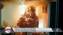 Empresa mexicana crea adornos navideños a prueba de fuego