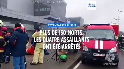 Vladimir Poutine annonce l'arrestation des quatre personnes directement impliquées dans l'attentat