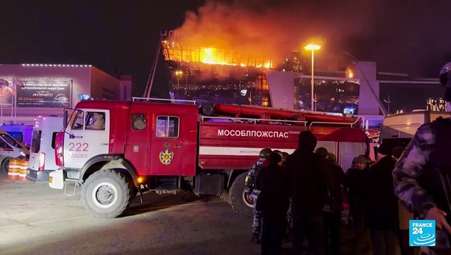 Líderes mundiales rechazan ataque terrorista en sala de conciertos de Rusia