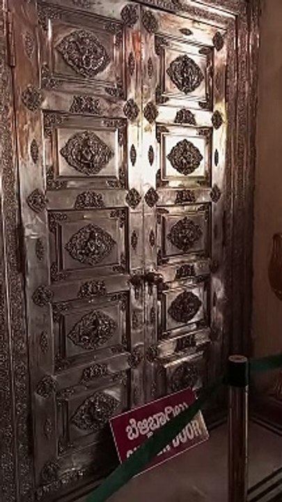 Silver door at mysore palace.