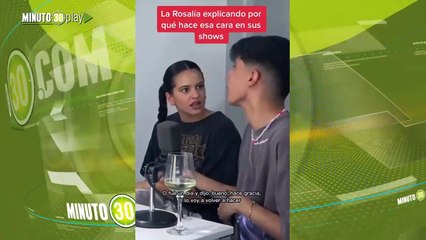 Rosalía explicó su gesto que se convirtió en meme