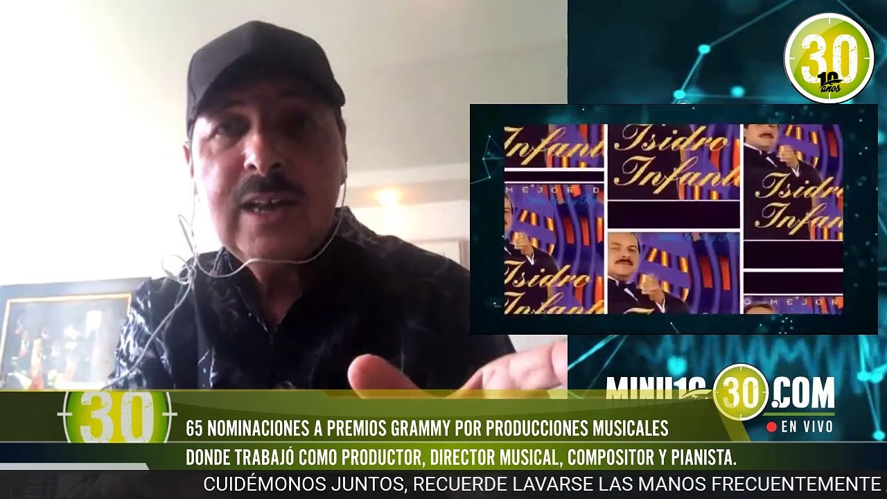 Isidro Infante, pianista, productor y compositor que trabajó con la Fania All Stars, ganador de Prem