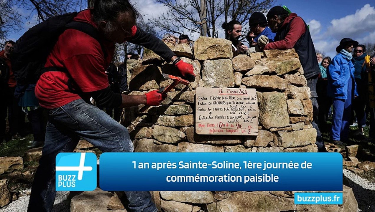 1 an après Sainte-Soline, 1ère journée de commémoration paisible