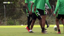 14-08-19 Nacional viajó a Bogotá, donde pretende aprovechar necesidad de Santa Fe para sentenciar serie de Copa Águila