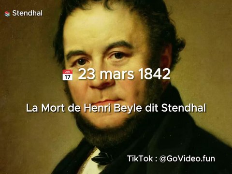 23 mars 1842 : La Mort de Henri Beyle dit Stendhal