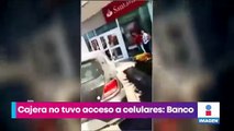 Banco responde a cliente que acusó de robo a cajera