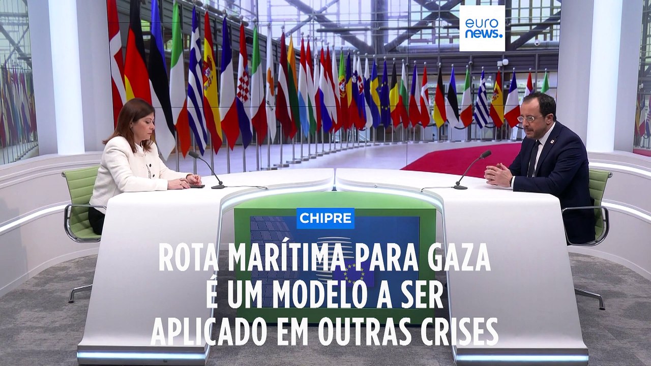Presidente do Chipre quer que corredor naval humanitário de Gaza  "seja um modelo"