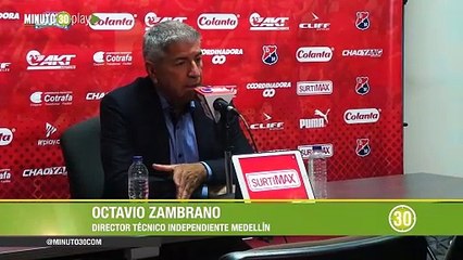 15-11-18 Zambrano celebra el futbol de conjunto que hay en Independiente Medellín