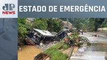 Temporal causa mortes e destruição em Petrópolis, no Rio de Janeiro