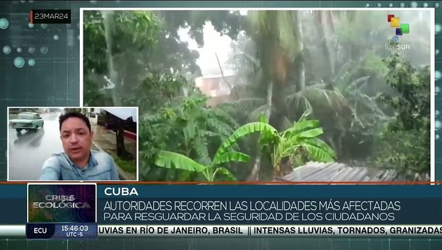 En Cuba, tormentas con caída de granizo provocan inundaciones en algunas localidades del país