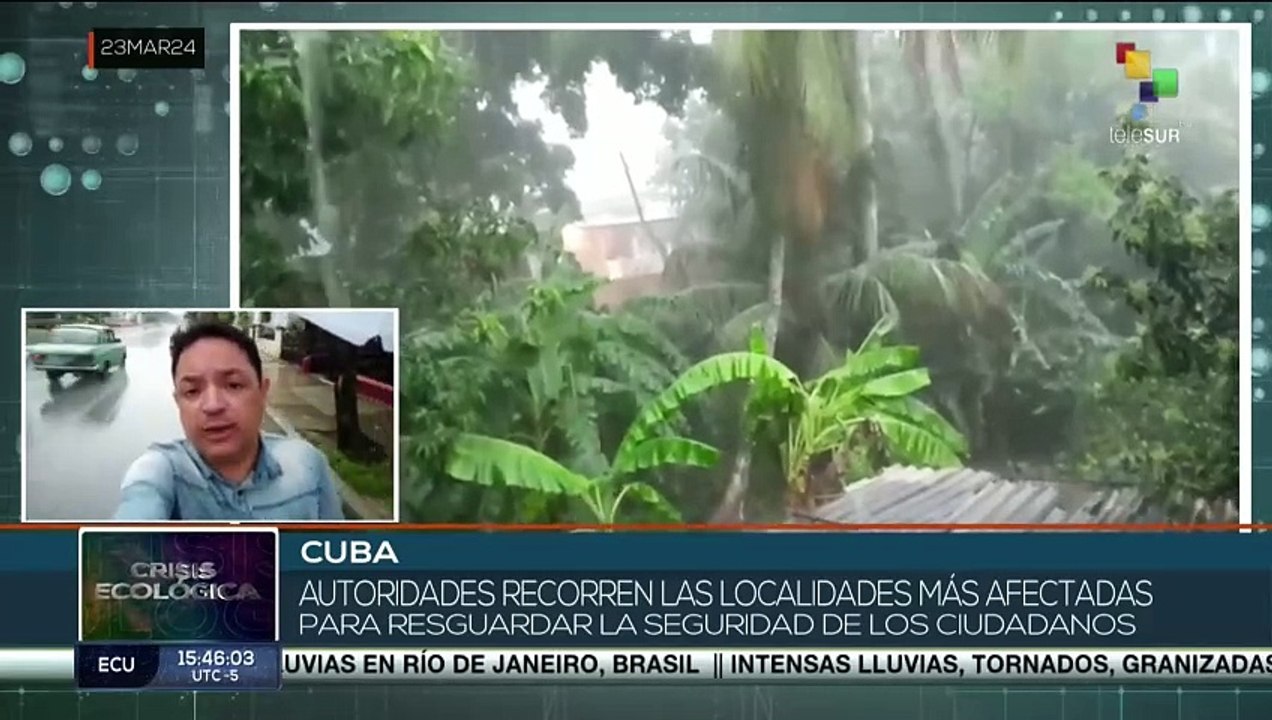 En Cuba, tormentas con caída de granizo provocan inundaciones en algunas localidades del país