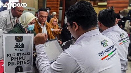 Mahkamah Konstitusi Terima 2 Gugatan PHPU Pilpres dan 56 Pileg