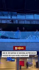 Mãe de Léo Santana se emociona ao presenciar o sucesso do filho em Belo Horizonte