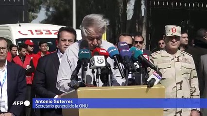 Jefe de la ONU urge desde las puertas de Gaza a poner fin a la "pesadilla" de la guerra