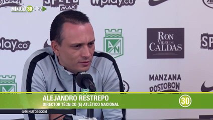 1-06-19 Restrepo tiene bien analizado a Tolima, rival ante el que buscará su tercer triunfo con Nacional