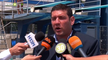 06-06-19 El complejo acuático de Medellín inauguró trampolines de clavados