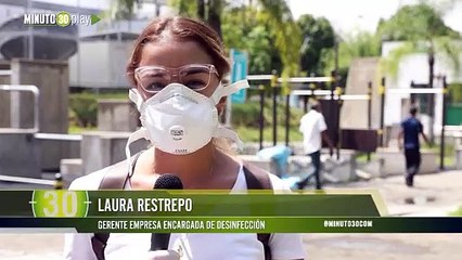 Con máquina pulverizadora se desinfectan albergues para población vulnerable