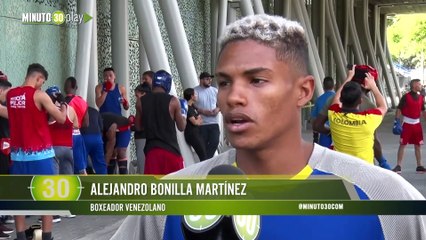 Boxeadores venezolanos, de visita en Medellín, tienen a colombianos como referentes