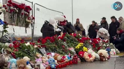 Los rusos lloran a las víctimas del ataque terrorista en Moscú