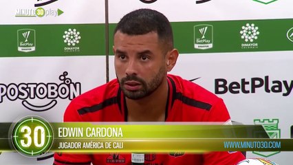 Edwin Cardona volvió al Atanasio vestido de rojo y así lo vivió